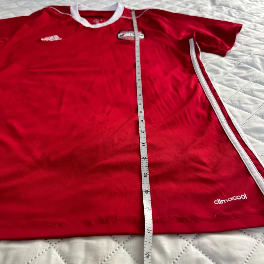 Adidas ClimaCool Fullerton Rangers FC Soccer Jersey #19 Red White Adult Men’s M - Picture 7 of 8